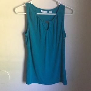 Blue blouse tank top